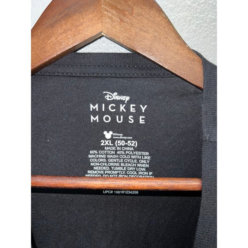 Disney Mickey Mouse Halloween Shirt Moon Ears Glow In Dark Graphic Tee NWT 2XL - Picture 5 of 8